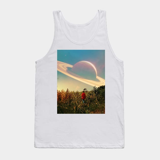 Saturn view Tank Top by lacabezaenlasnubes